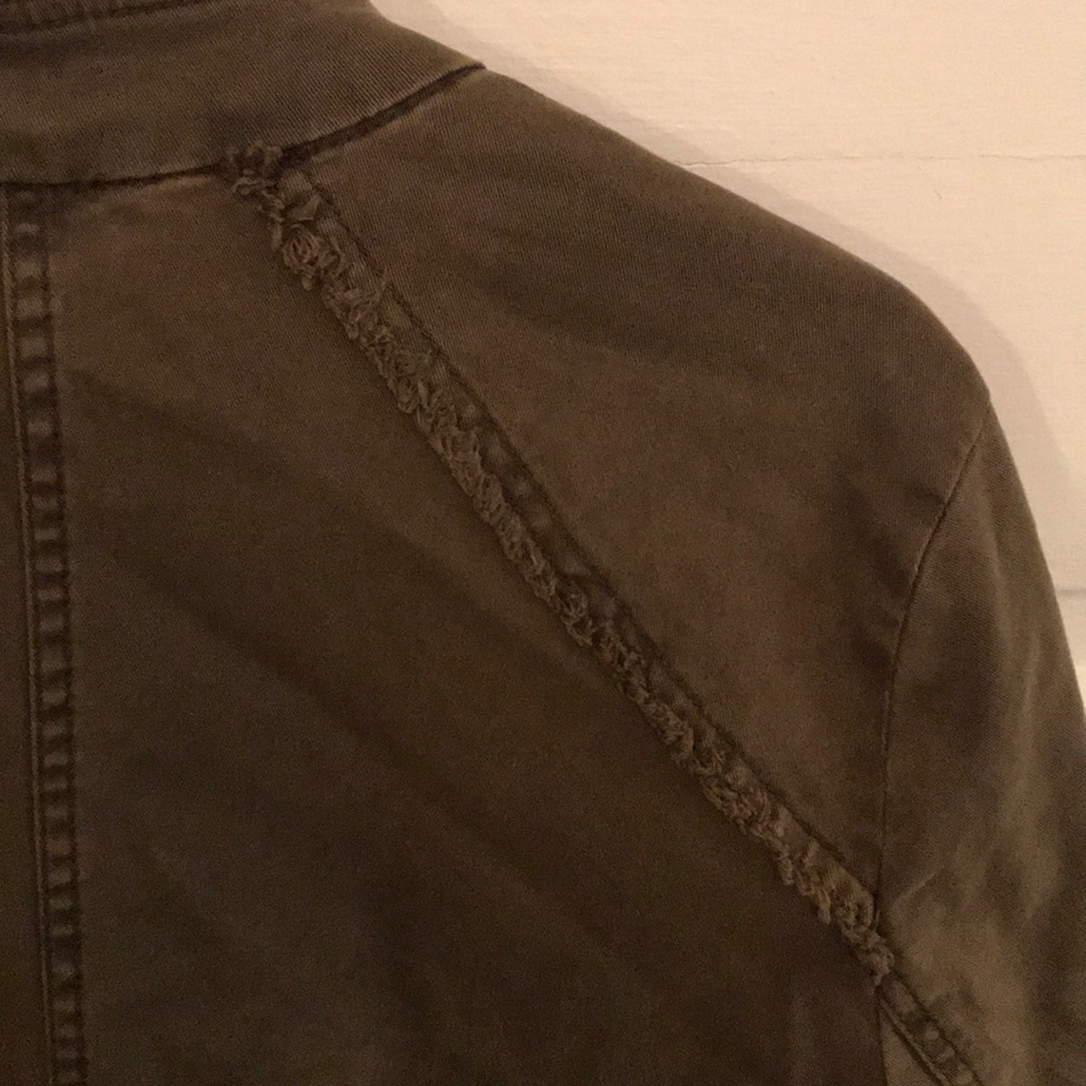 Free People Army Jacket with Peplum Bottom - Picture 6 of 8